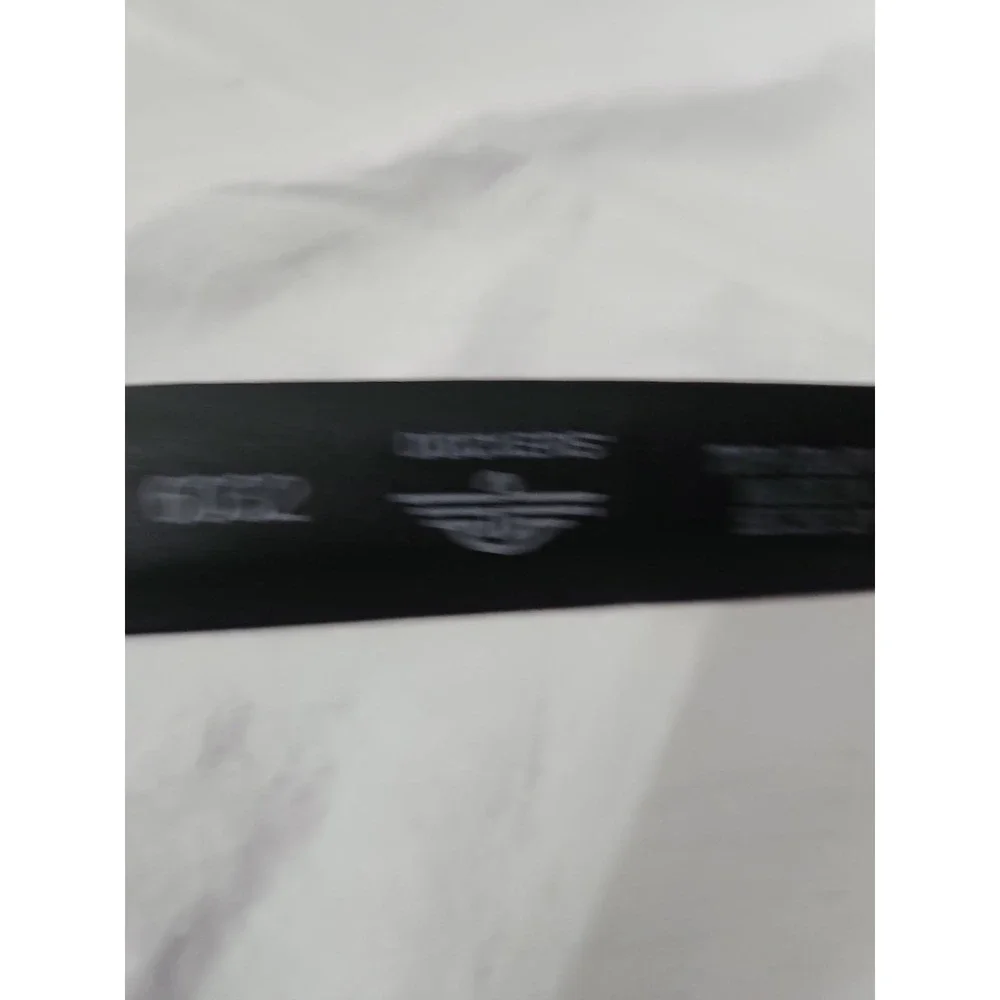 Dockers Mens Black‎ Top Grain Leather Dress Belt Silver Buckle Size 42 66552